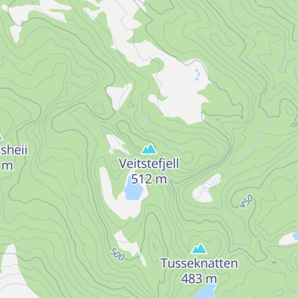 Map of Veitstefjell