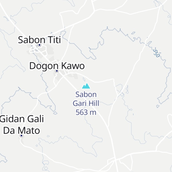 Map of Sabon Gari Hill