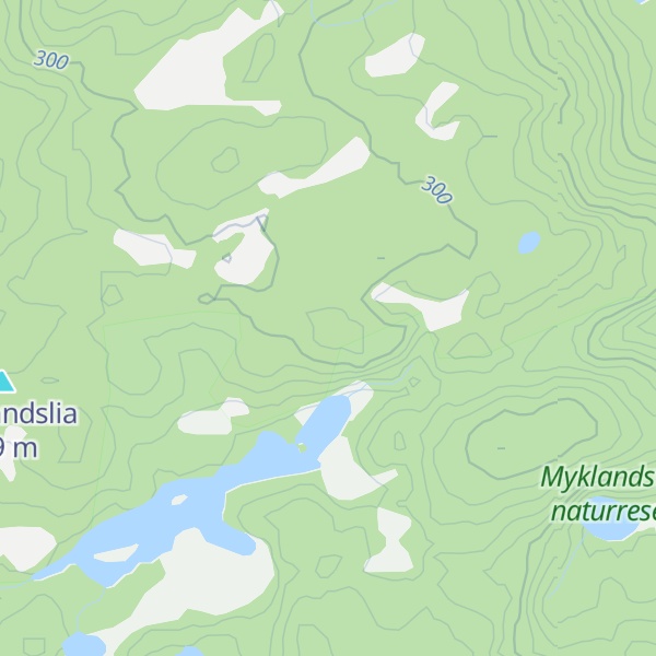 Map of Øyvassheia