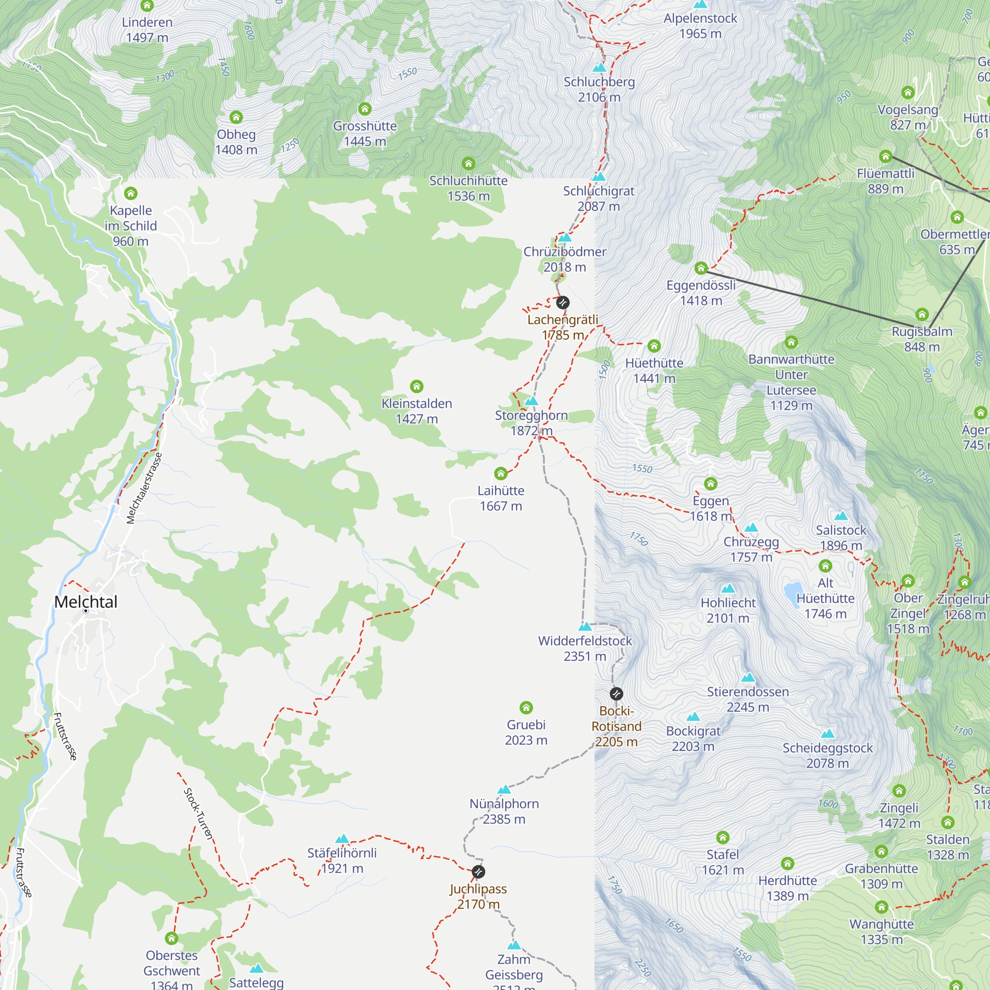 Gummlihütte map