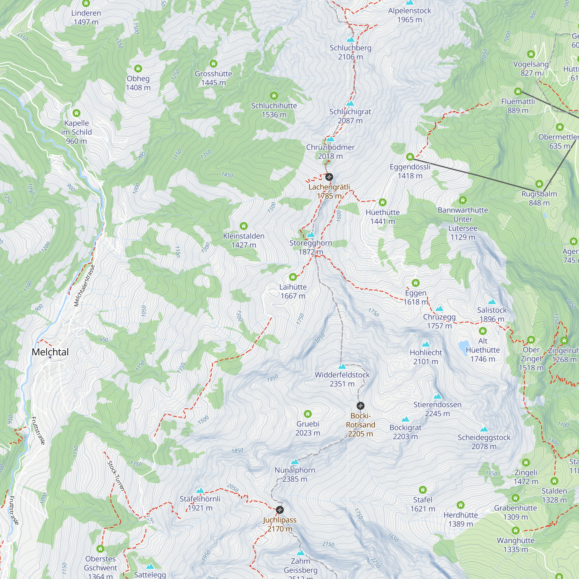 Gummlihütte map