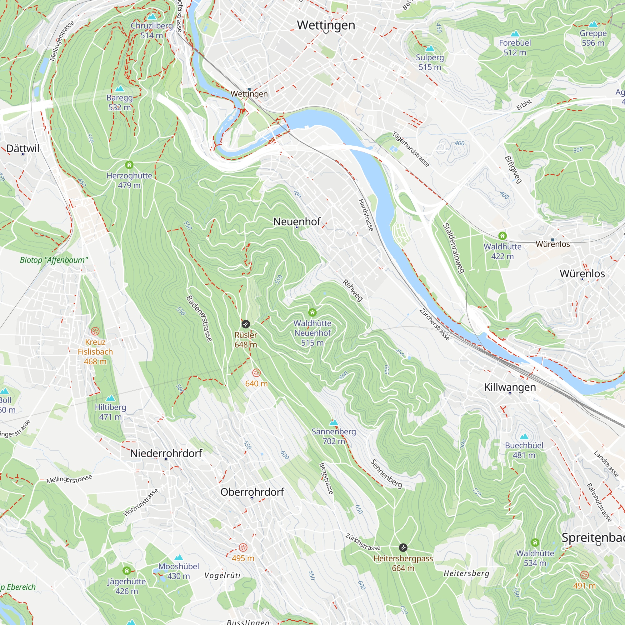Waldhütte Neuenhof map