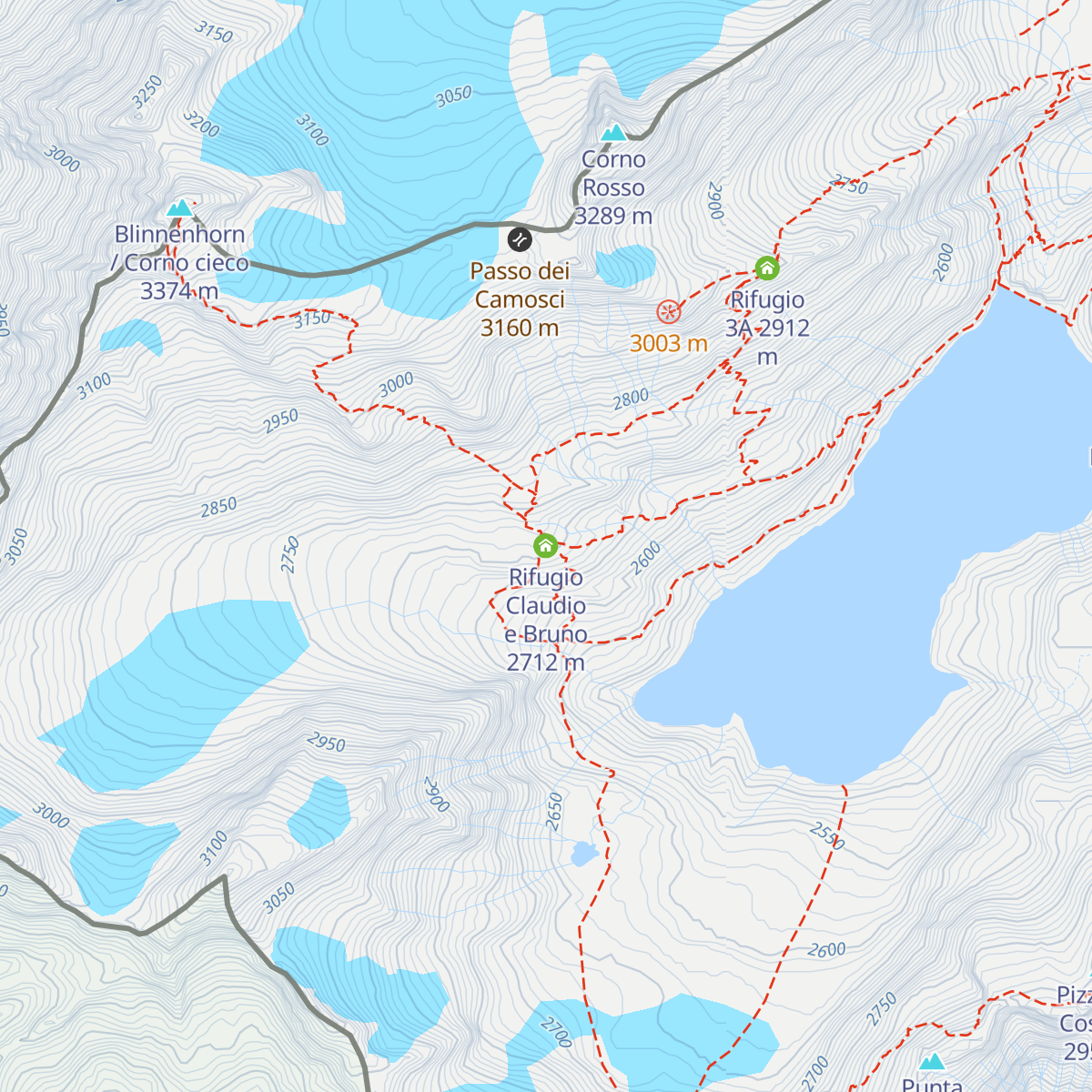 Rifugio Claudio e Bruno map