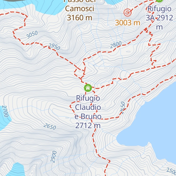Map of Rifugio Claudio e Bruno
