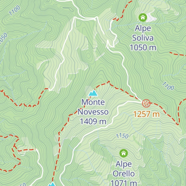 Map of Monte Novesso