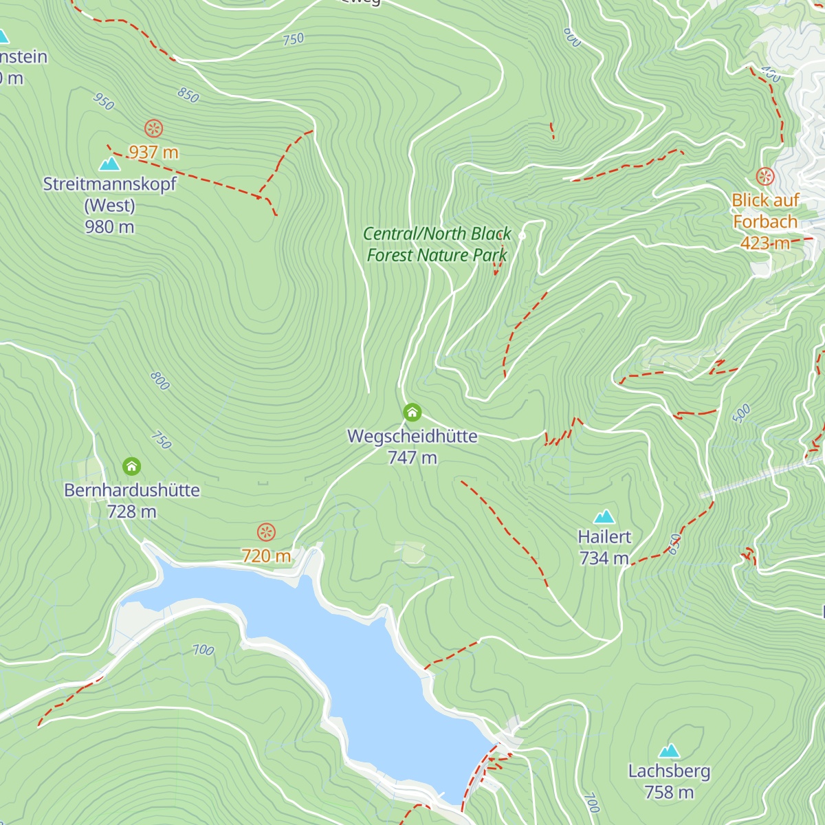 Wegscheidhütte map