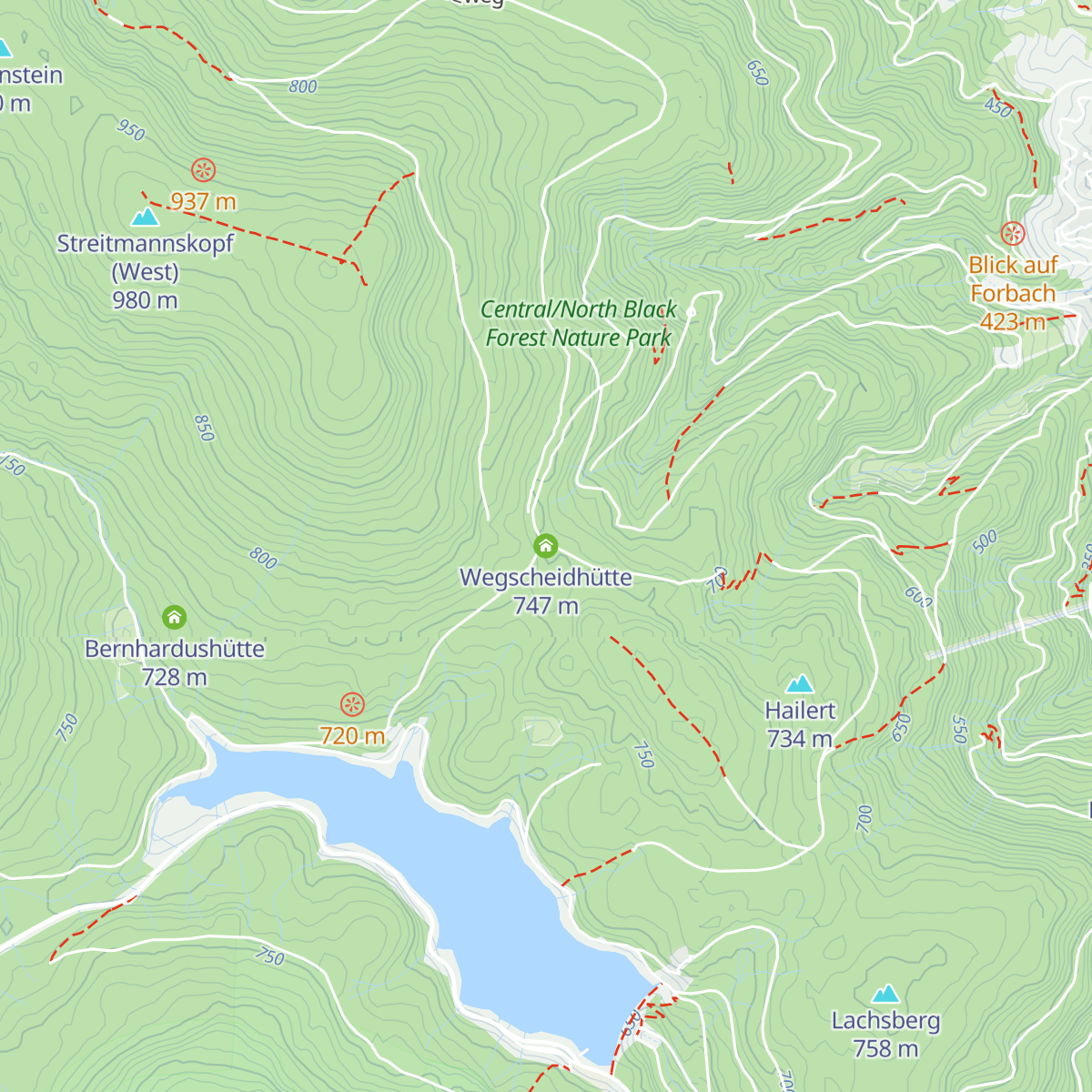 Wegscheidhütte map