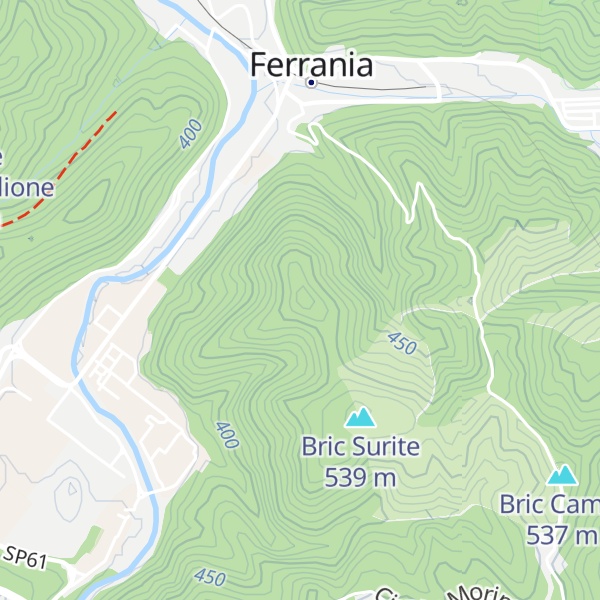 Map of Bric Fraciosa