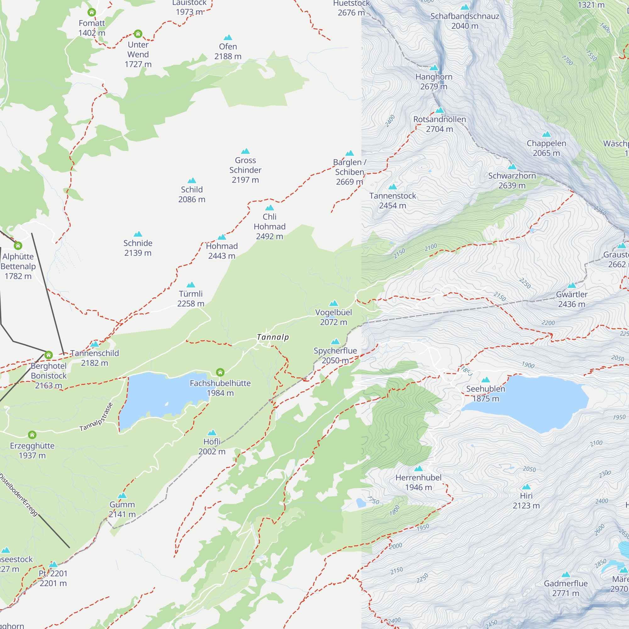 Vogelbielhütte map
