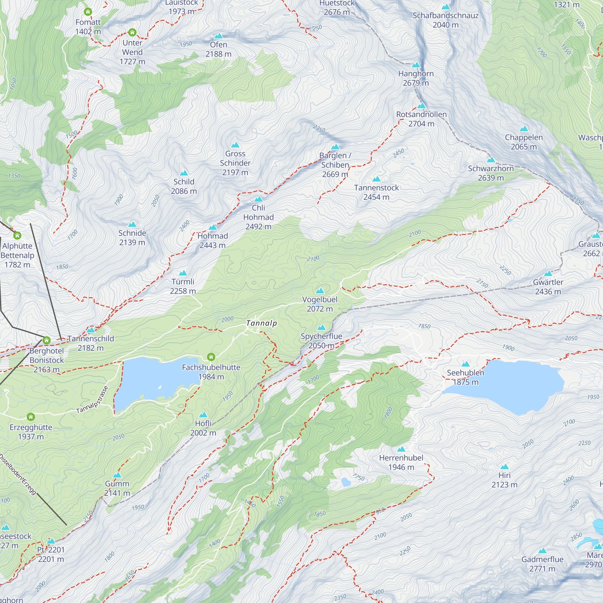 Vogelbielhütte map
