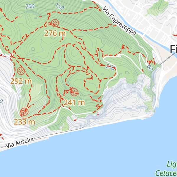 Map of Monte Caprazoppa