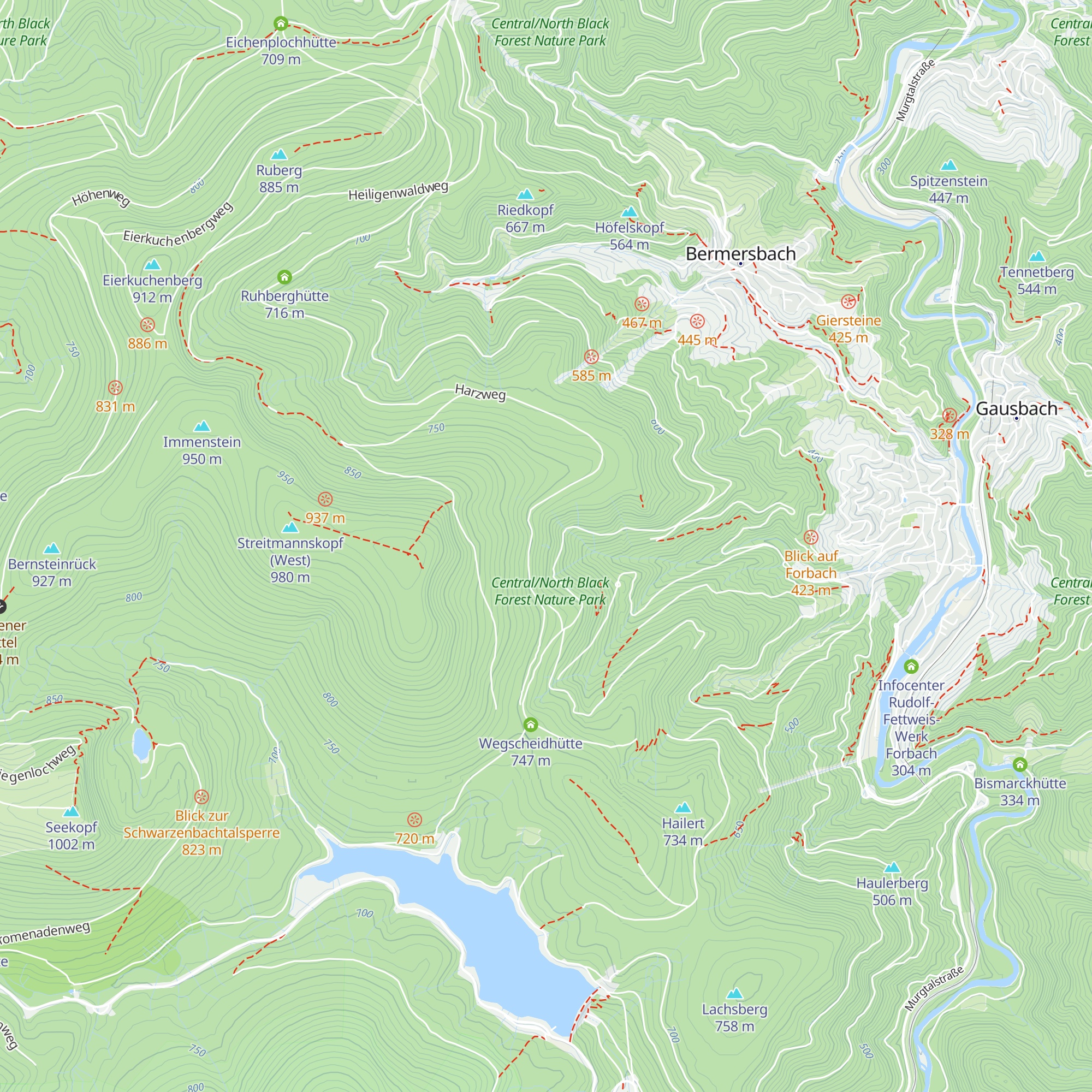 Karlsruher Hütte map
