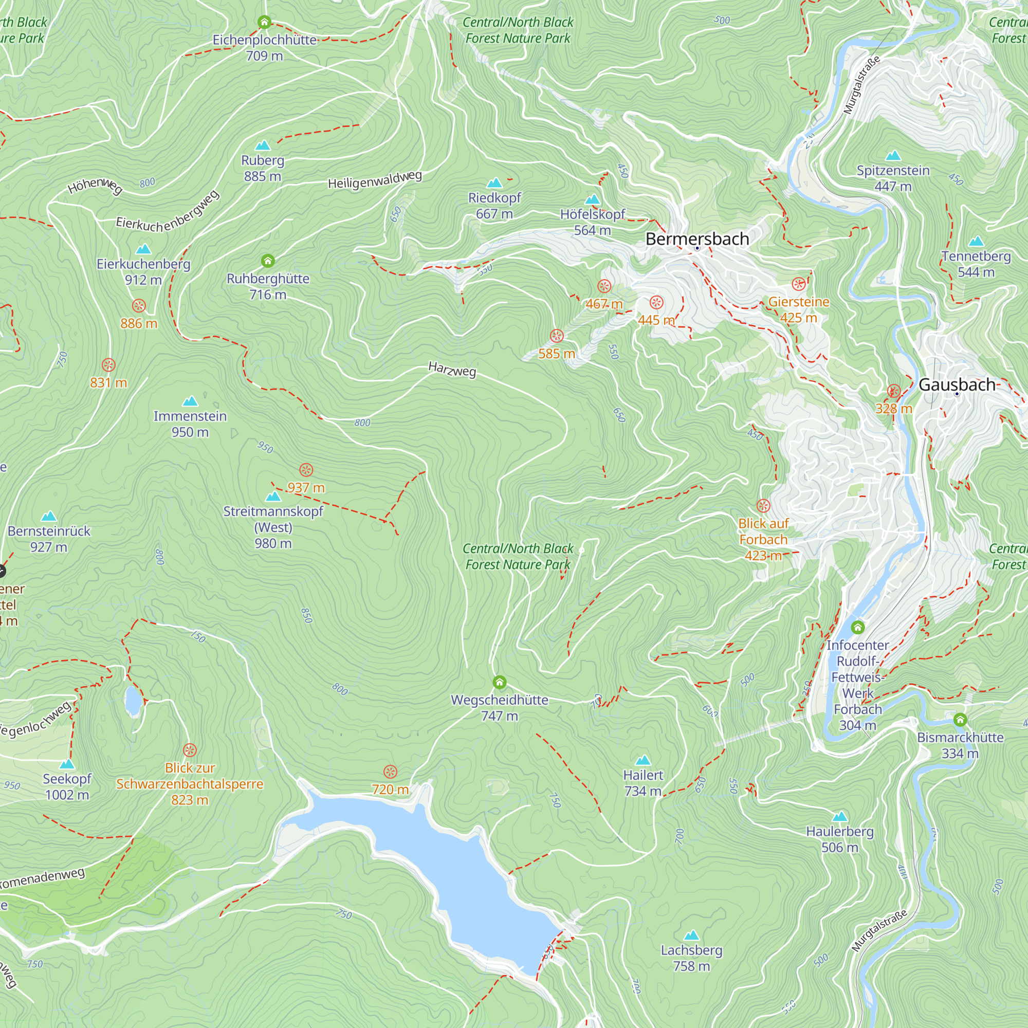 Karlsruher Hütte map
