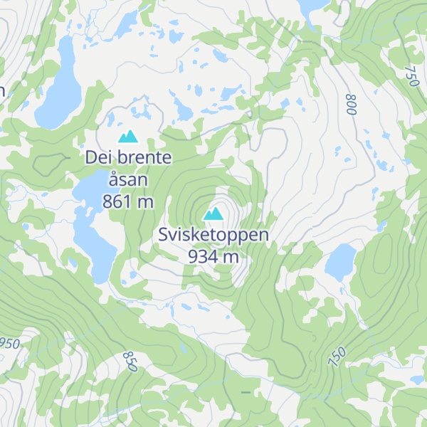 Map of Svisketoppen