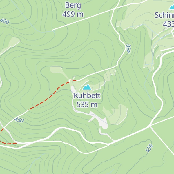 Map of Kuhbett