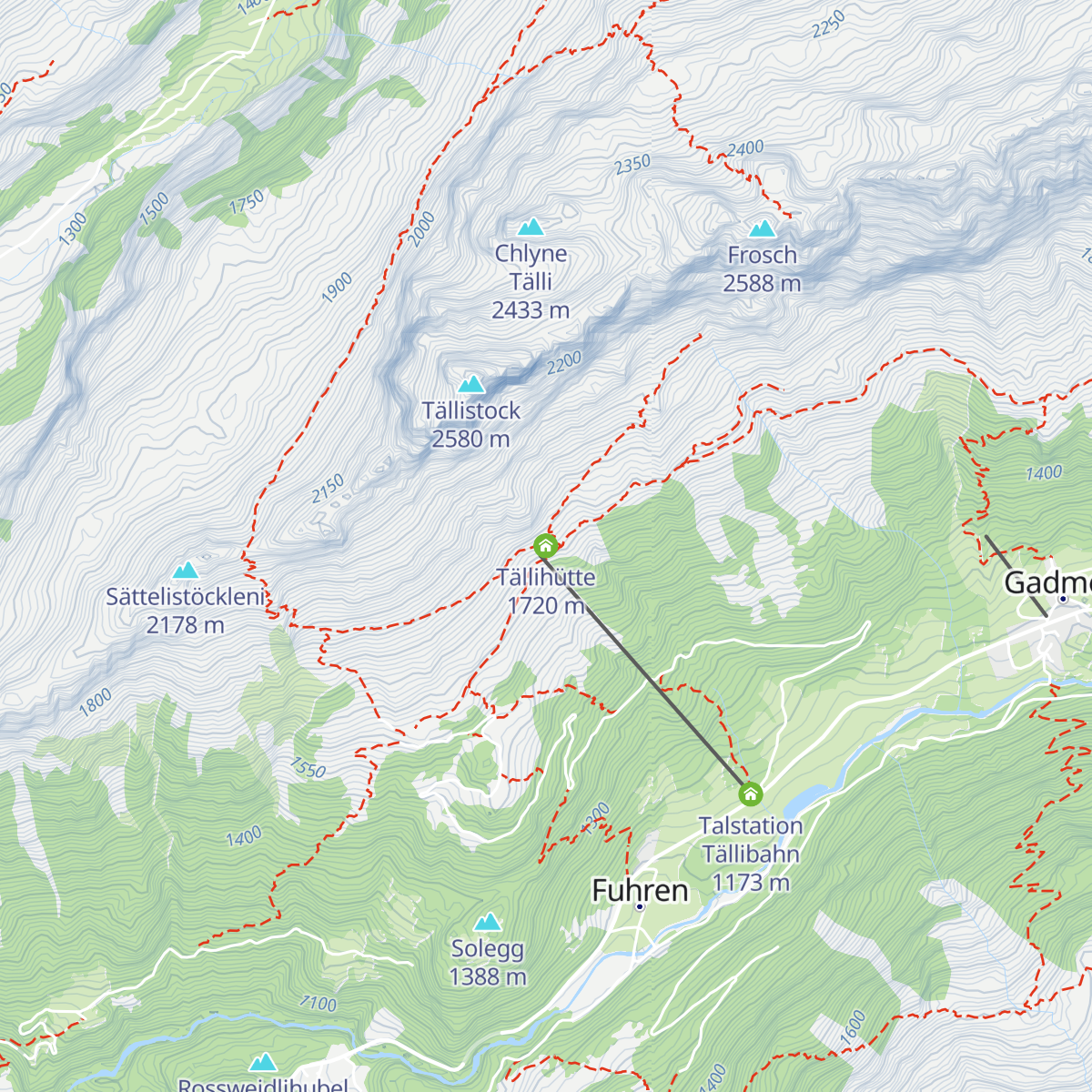 Tällihütte map