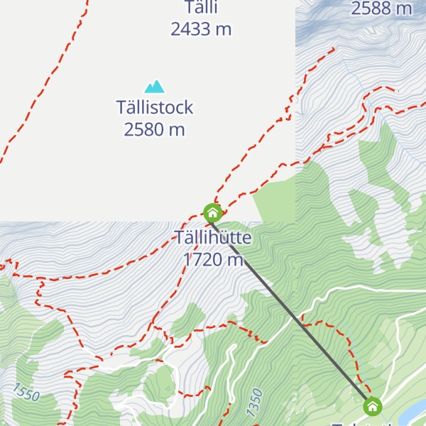 Map of Tällihütte