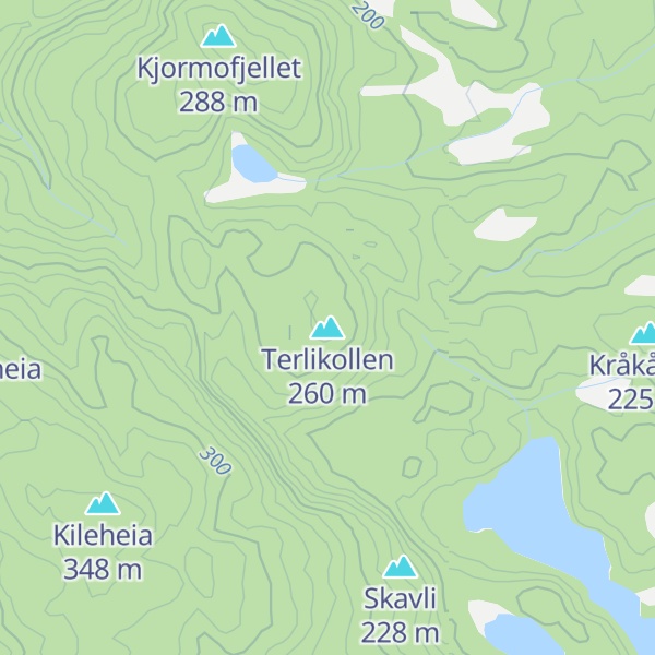 Map of Terlikollen