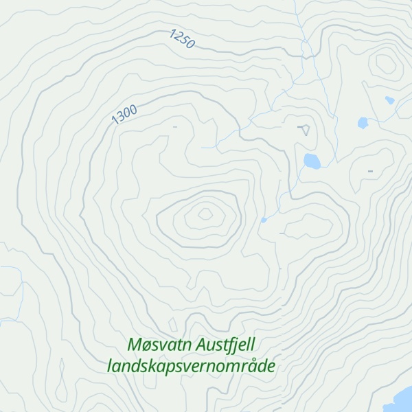 Map of Vestre Langesjåhovda