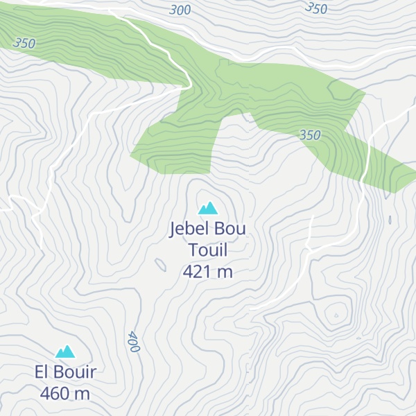 Map of Jebel Bou Touil