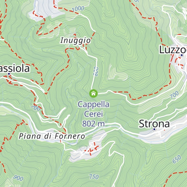 Map of Cappella Cerei