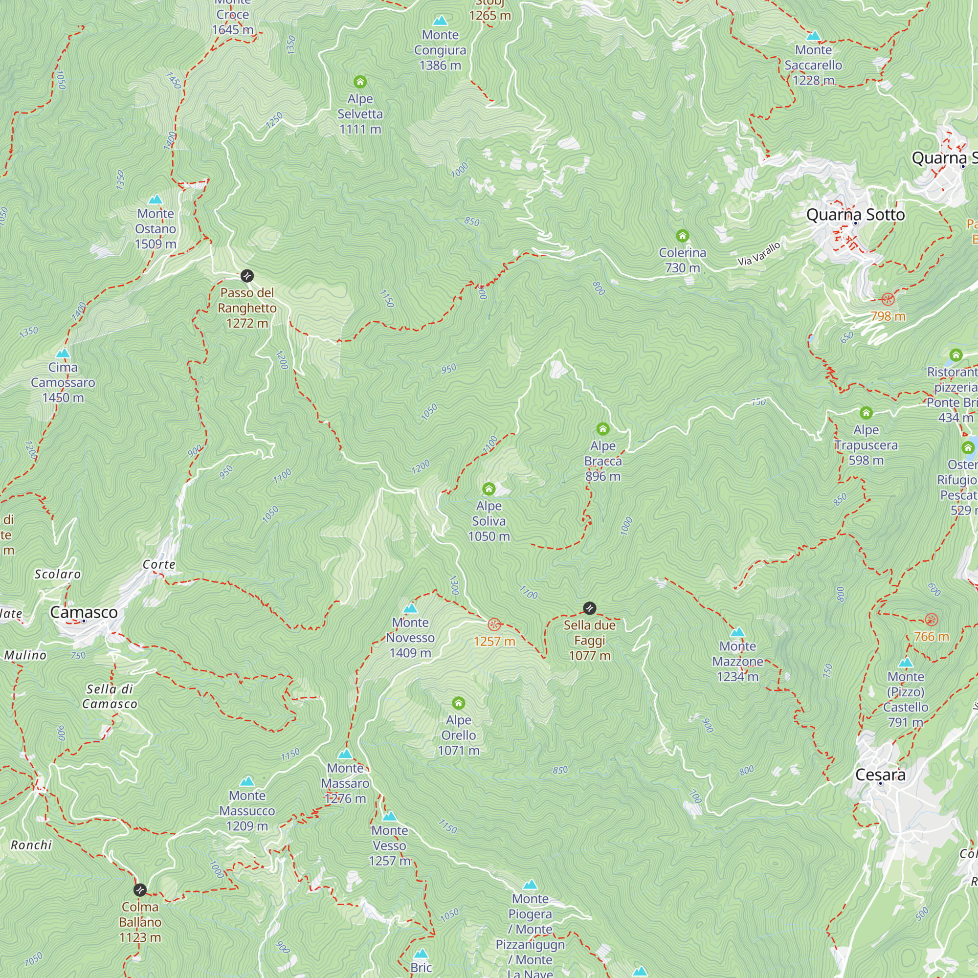 Alpe Soliva map