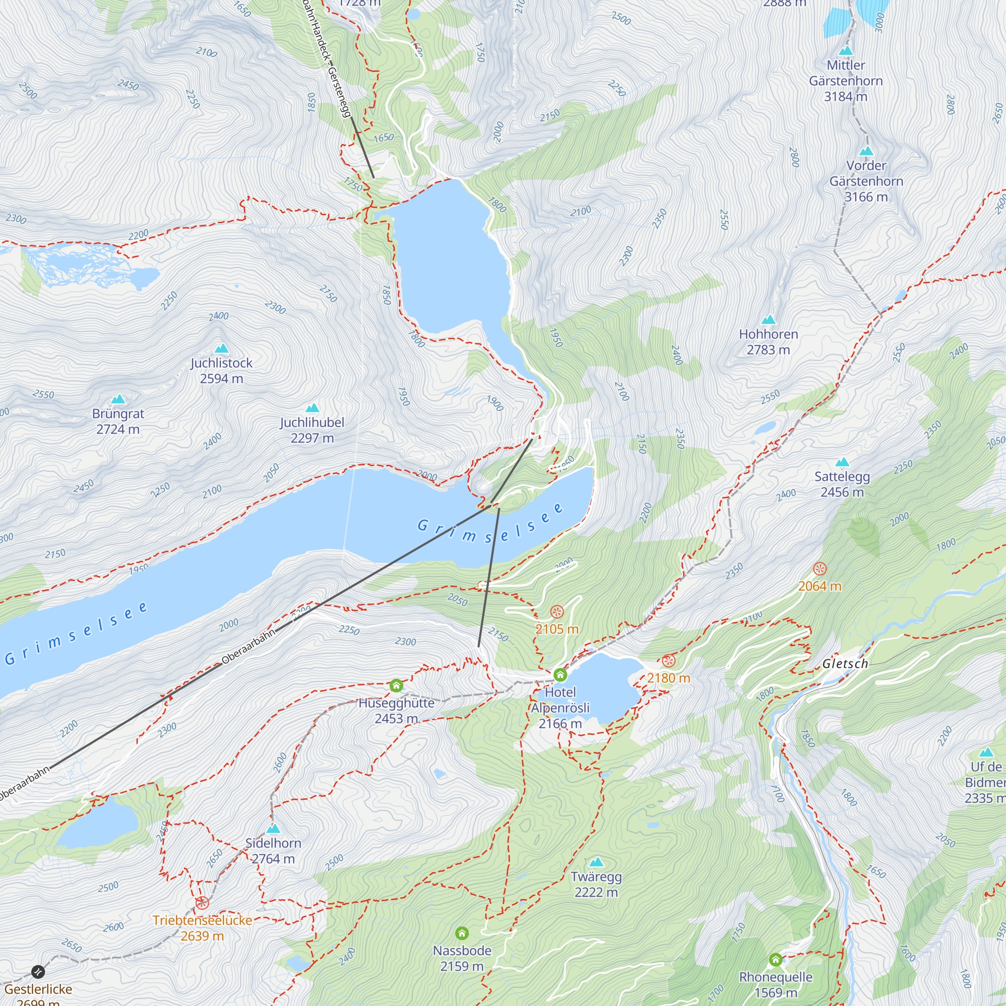 Grimsel Hospiz map