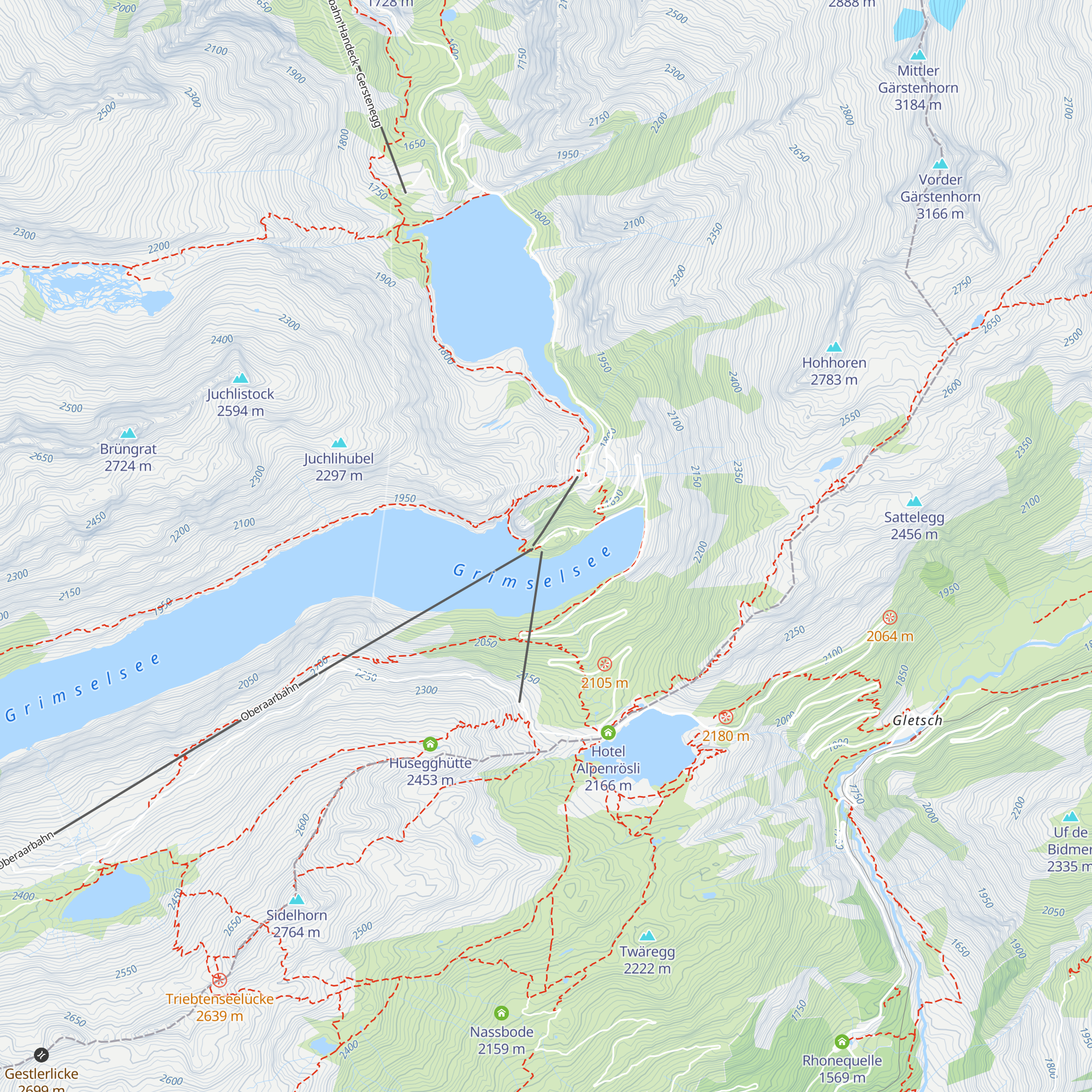Grimsel Hospiz map