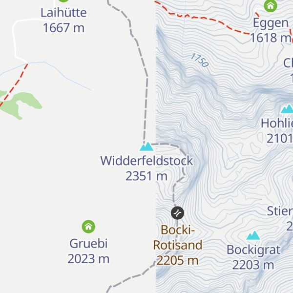 Map of Widderfeldstock