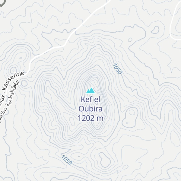 Map of Kef el Oubira