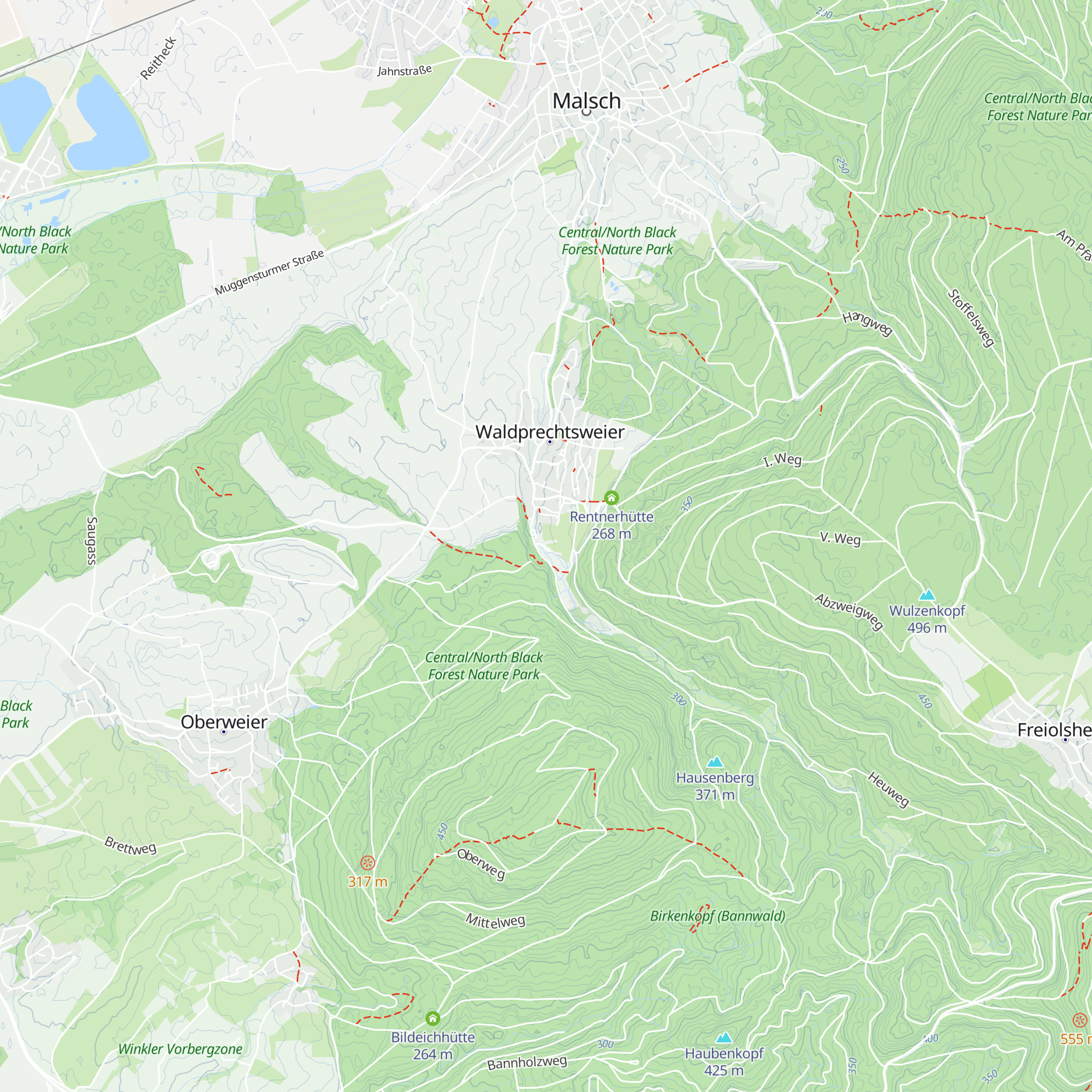 Waldhütte Auszeit map