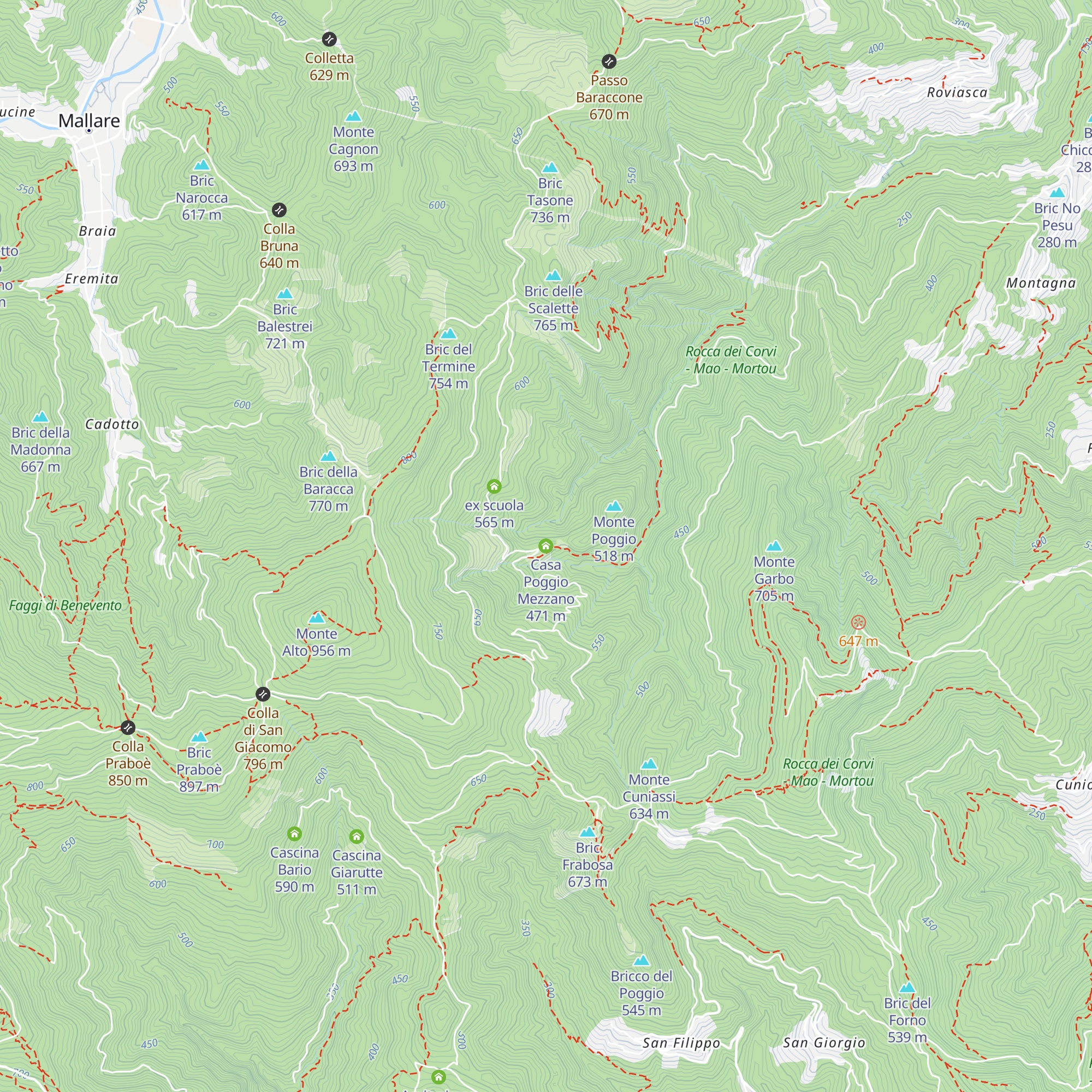 Casa Poggio Mezzano map
