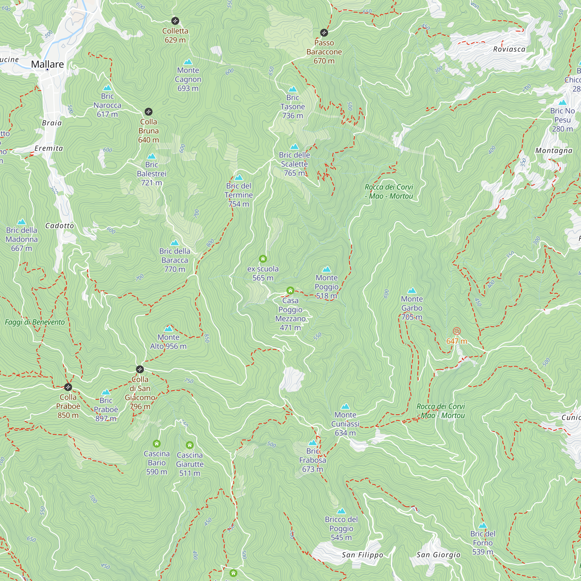Casa Poggio Mezzano map