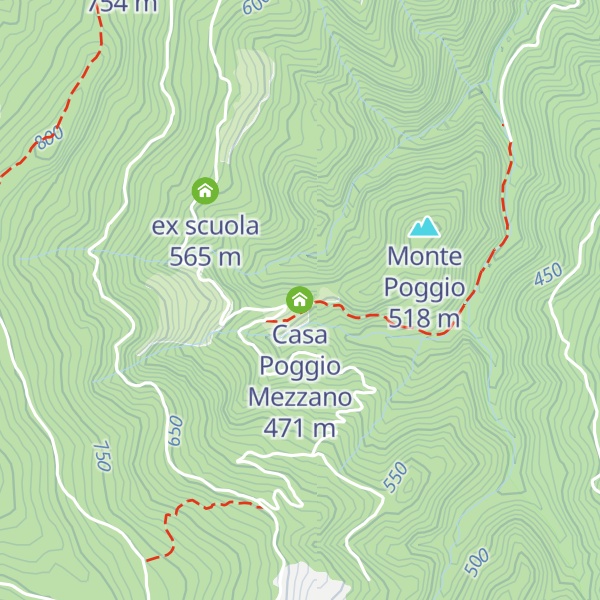 Map of Casa Poggio Mezzano