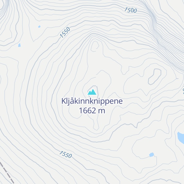 Map of Kljåkinnknippene