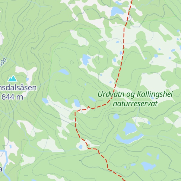 Map of Høgeknatten