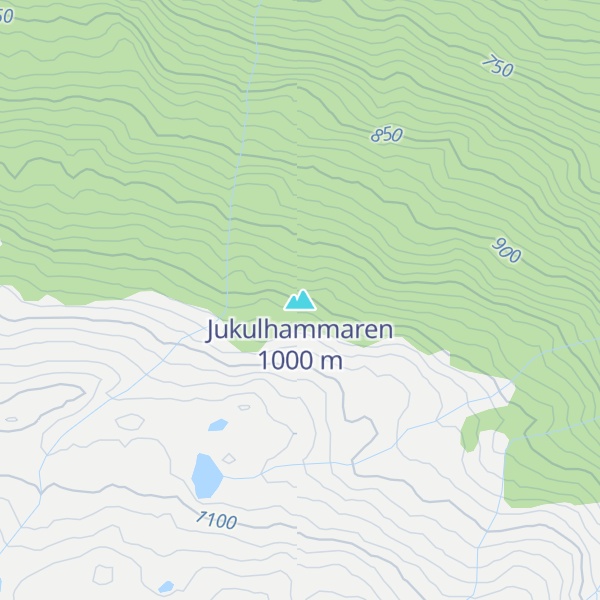 Map of Jukulhammaren