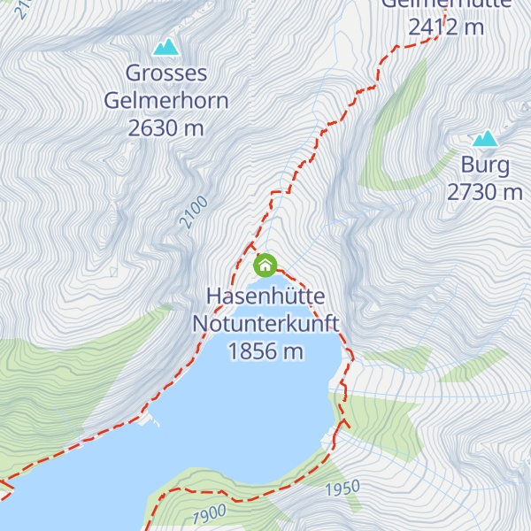 Map of Hasenhütte Notunterkunft