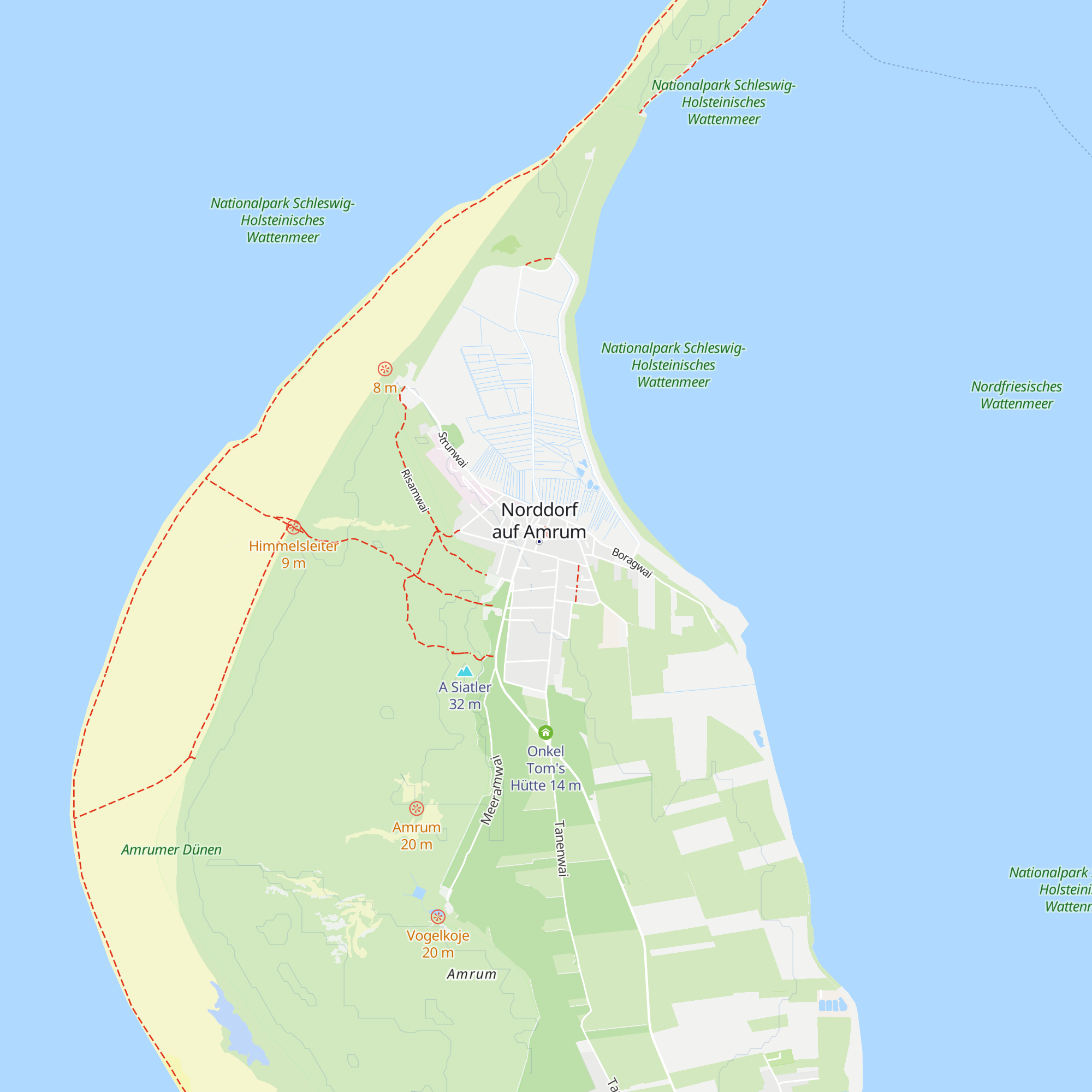 Touristik Norddorf map