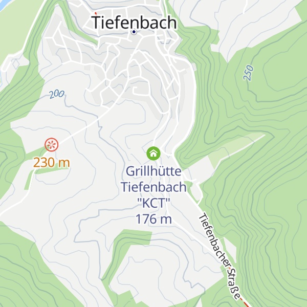 Map of Grillhütte Tiefenbach "KCT"