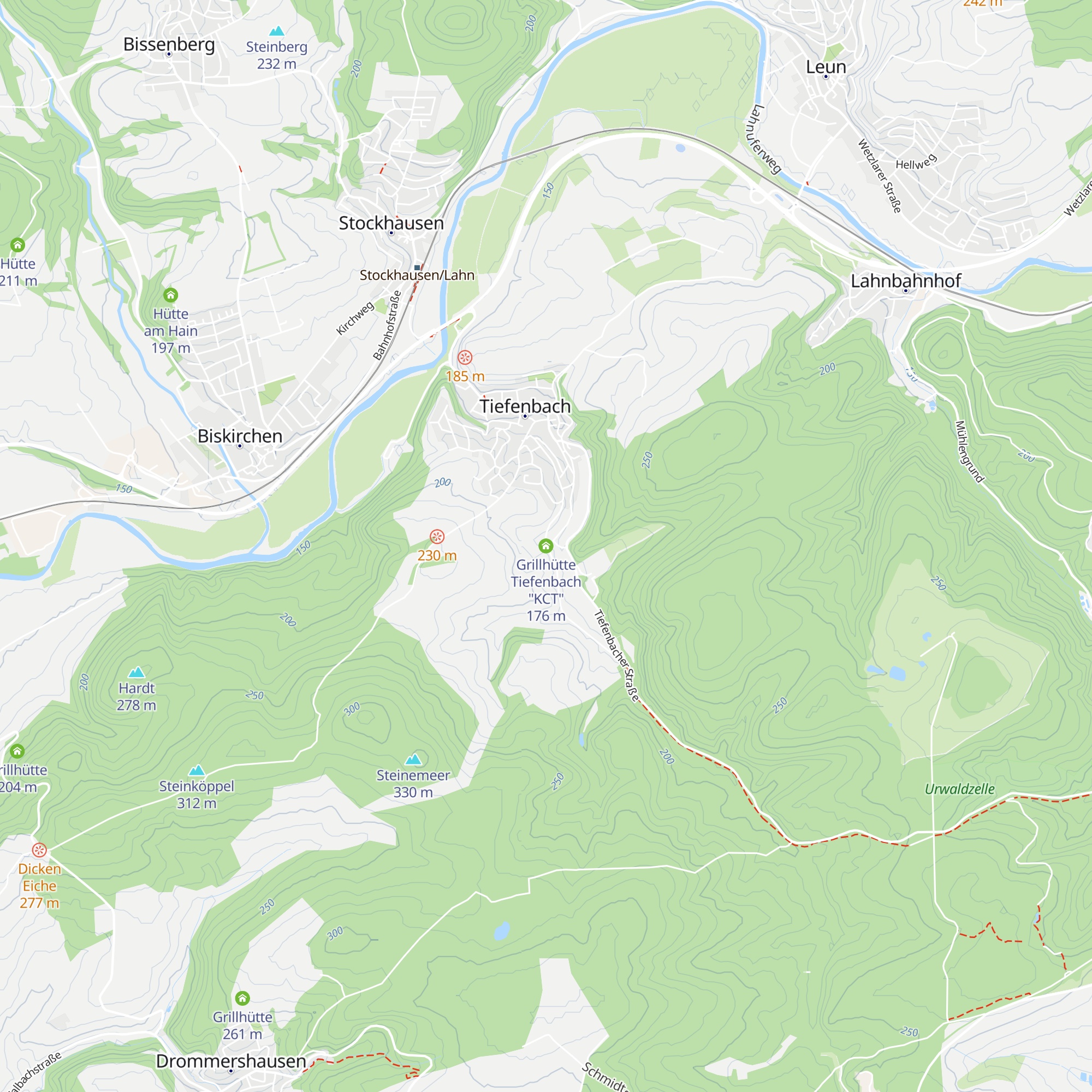 Grillhütte Tiefenbach "KCT" map