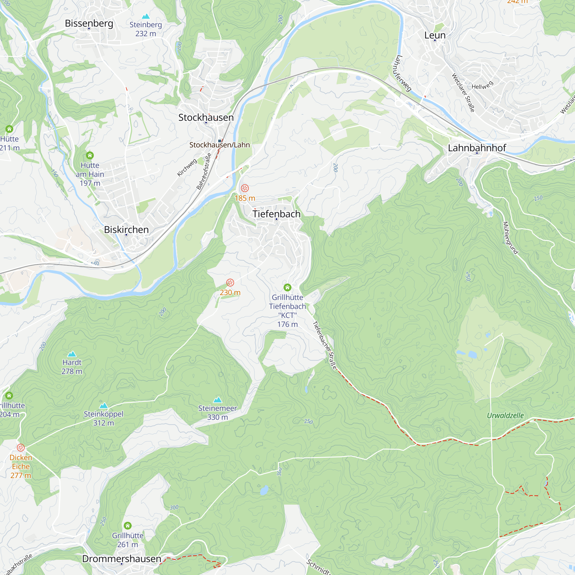 Grillhütte Tiefenbach "KCT" map