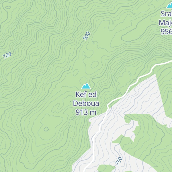 Map of Kef ed Deboua