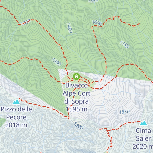 Map of Bivacco Alpe Cort di Sopra