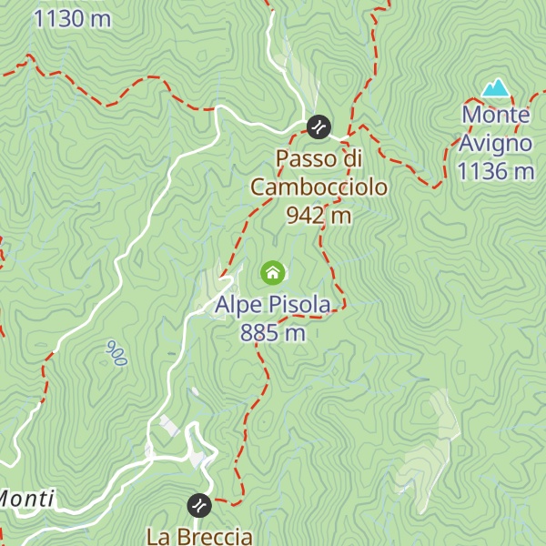 Map of Alpe Pisola