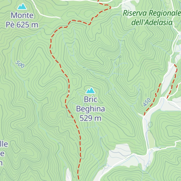 Map of Bric Beghina
