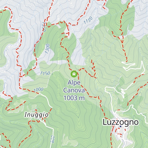Map of Alpe Canova