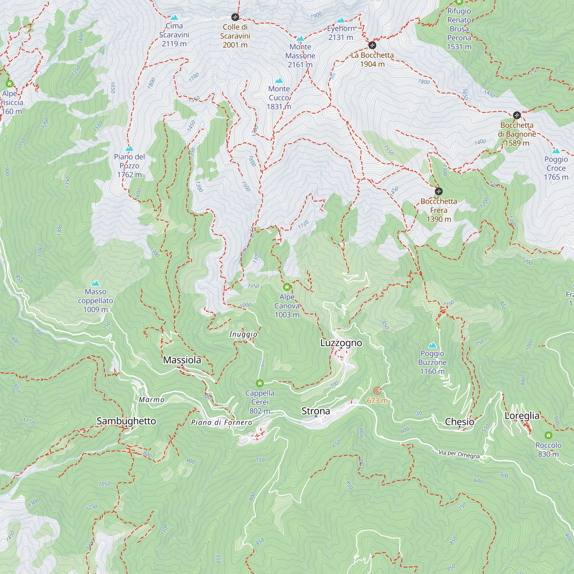 Alpe Canova map
