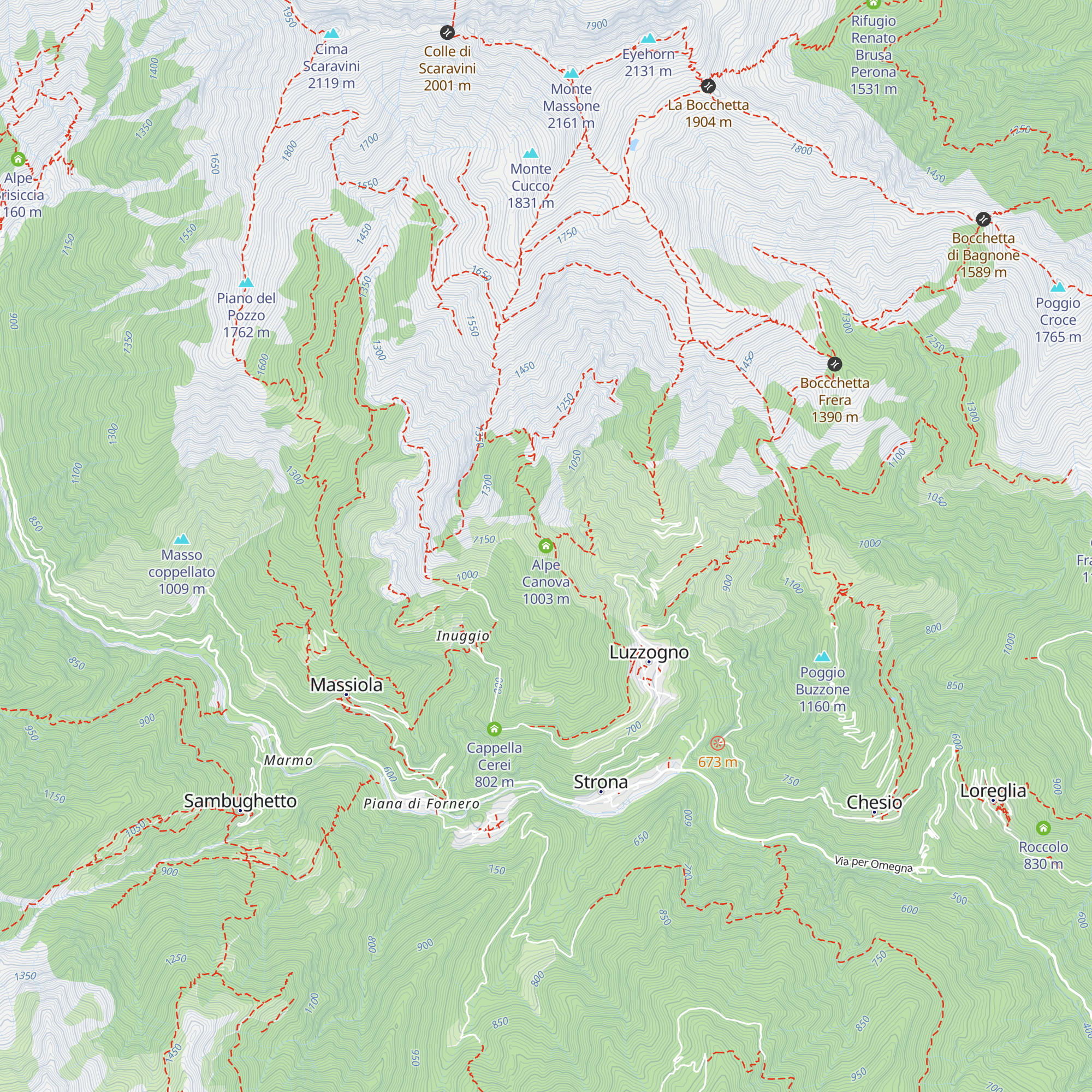 Alpe Canova map