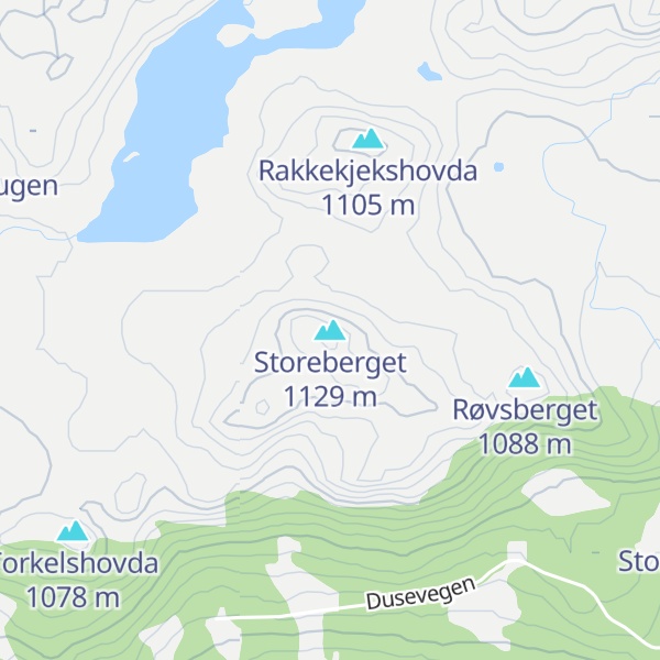 Map of Storeberget